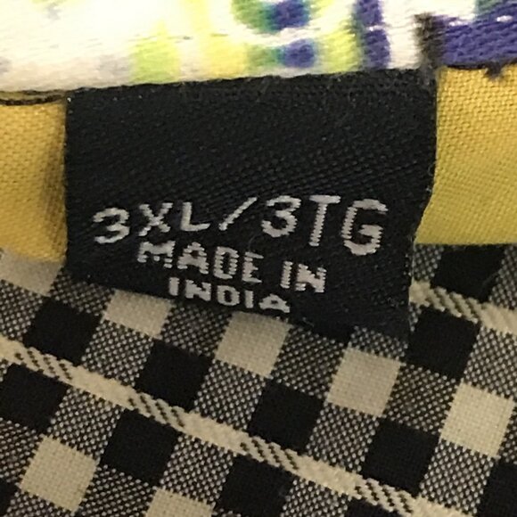 Robert Graham Shirt Mens 3XL Black White Check Classic Long Sleeve Flip Cuff - Picture 8 of 12